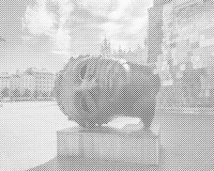 Bronze statue head Eros Bendato, Krakow - Dottingo