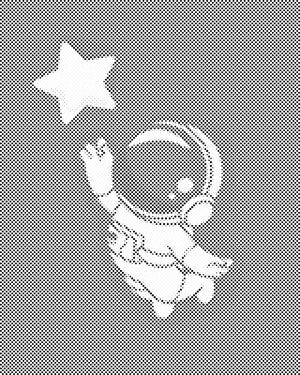 Astronaut Within Reach of a Star - Dottingo