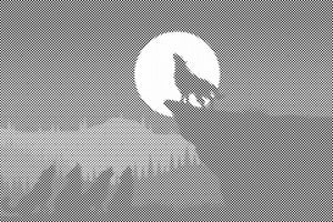 Wolf at Night - Dottingo
