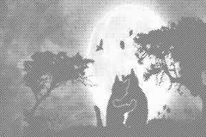Cats at Full Moon 2 - Dottingo