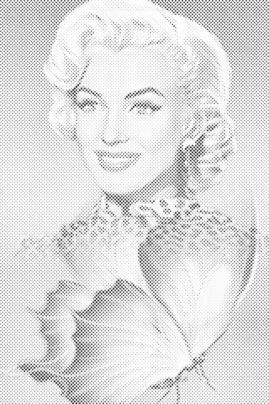 Marilyn Monroe with a butterfly - Dottingo