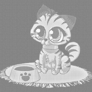 Kitty with Big Eyes - Dottingo
