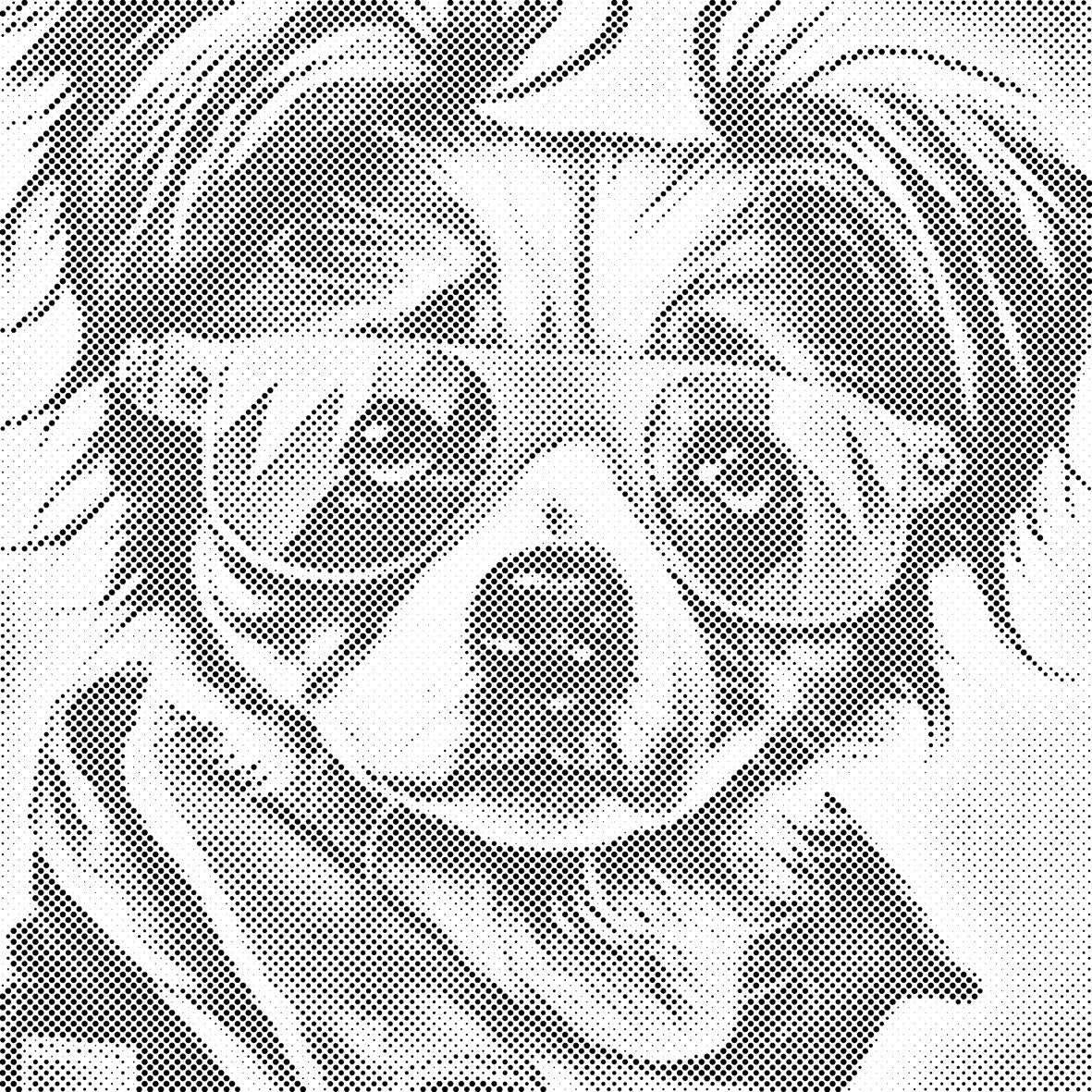 Dog with Stylish Glasses 1 - Dottingo