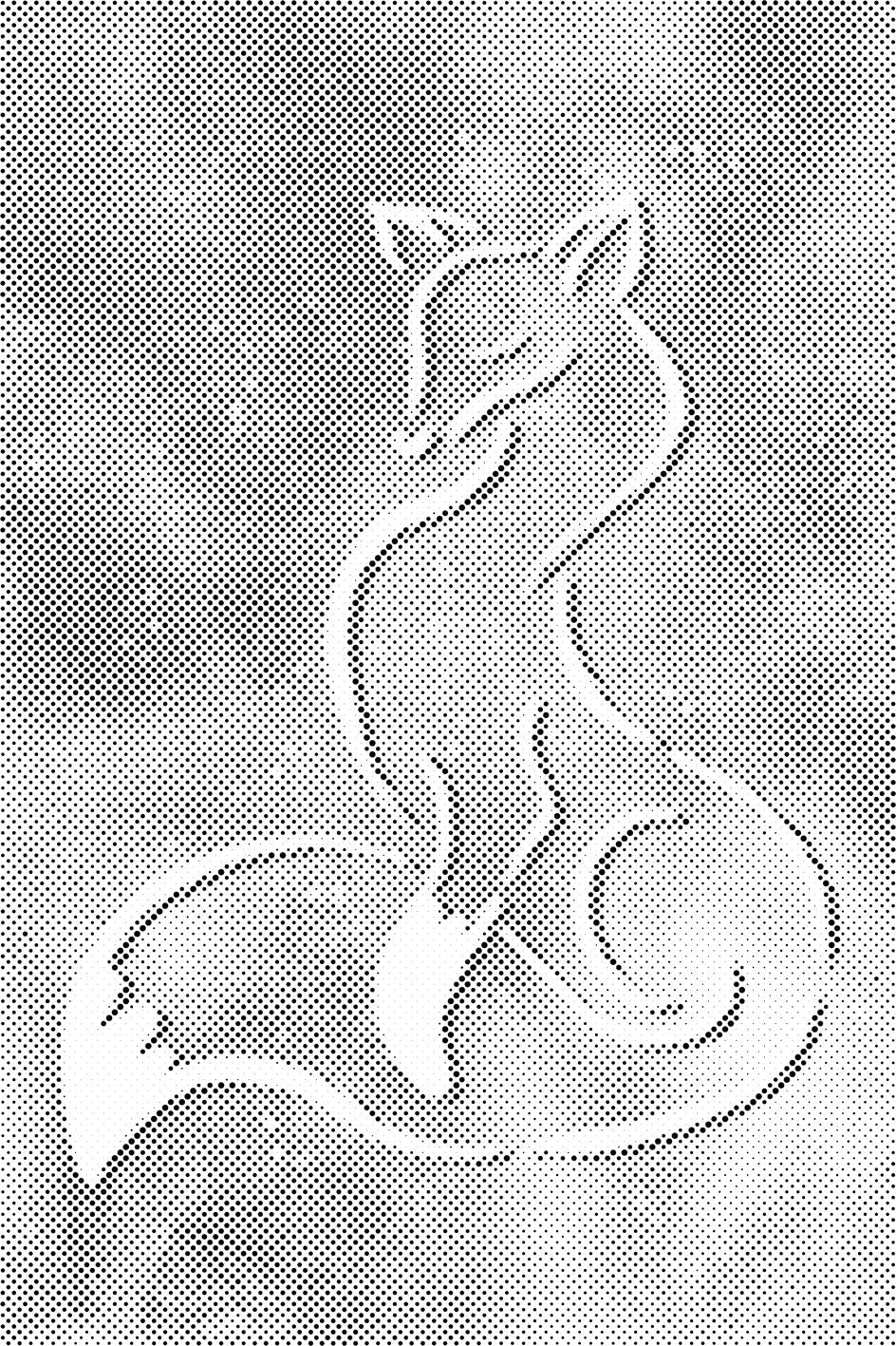 Fox with a cosmic background - Dottingo