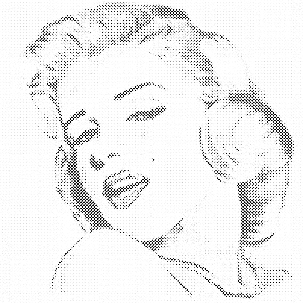 Marilyn Monroe portrait - Dottingo