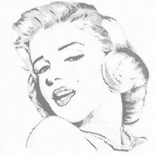 Marilyn Monroe portrait - Dottingo