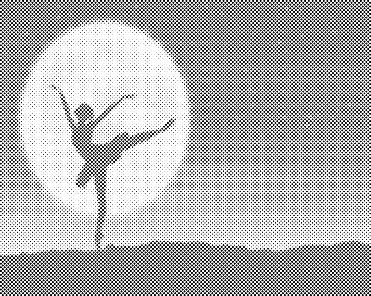 Ballerina at Full Moon - Dottingo