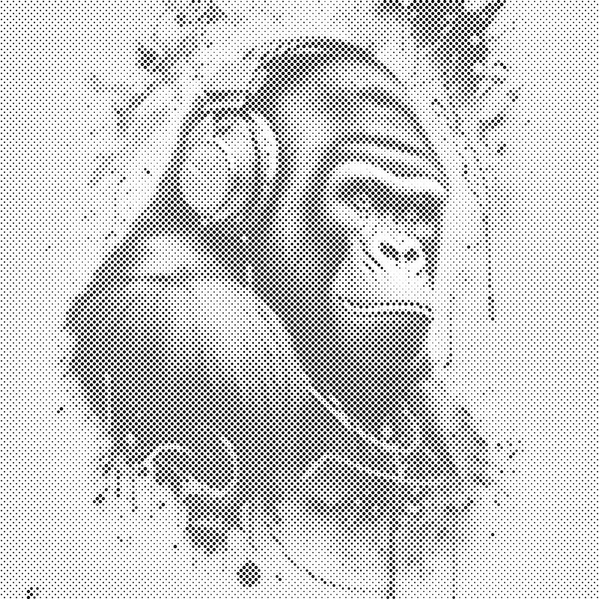 Gorilla in headphones - Dottingo