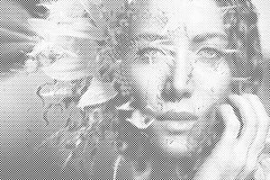 Woman hiden in a Sunflower - Dottingo