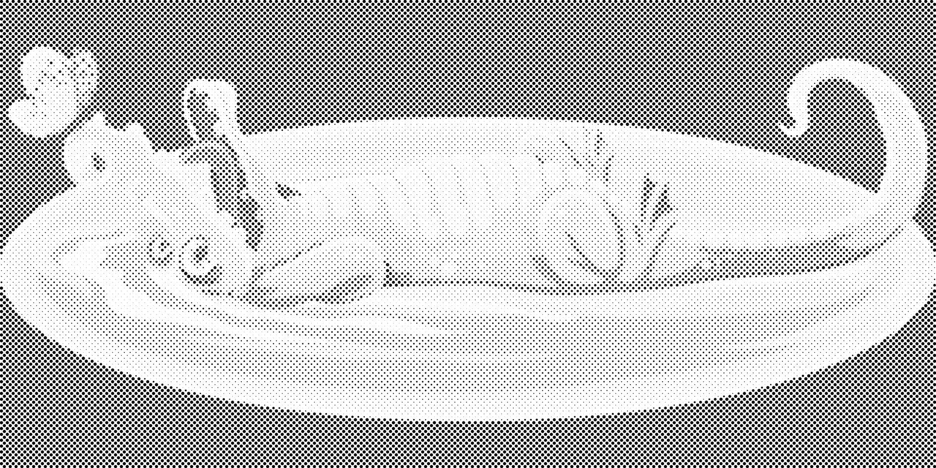 Crocodile with a Butterfly - Dottingo