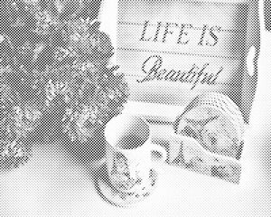 Flowers and Cup of Coffee - Dottingo