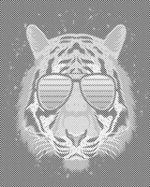 Tiger with Glasses - Dottingo