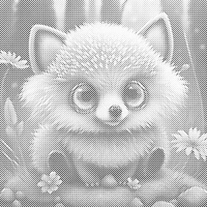 Green-eyed hedgehog - Dottingo