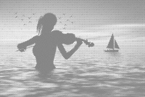 Violinist in the Sea - Dottingo