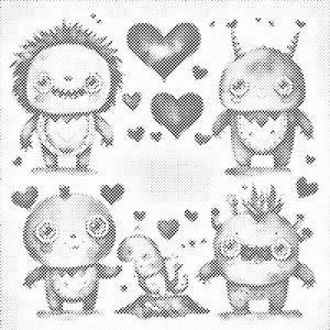 Monsters full of love - Dottingo